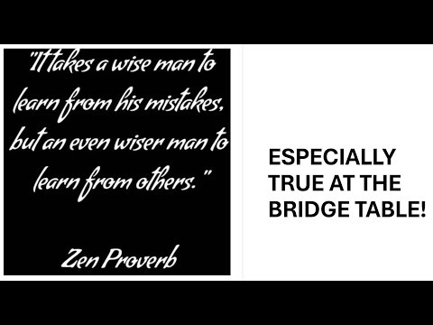 Bridge Mistakes at the Bridge Table
