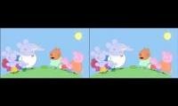 Mix of 2 videos from youtube : flying vet peppa pig