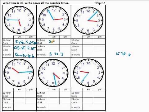Time worksheets for calculating time difference, reading time, 24 hour clock, time tables