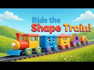 Ride the Shape Train! 🚂 | Learn Shapes for Kids | Fun Preschool Song | Little Joys Studio