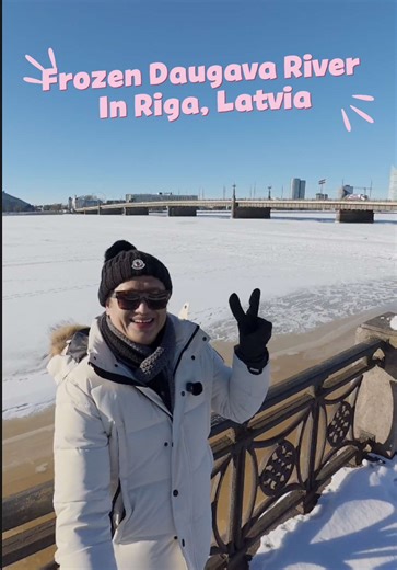 Experiencing the Frozen Daugava River in Riga