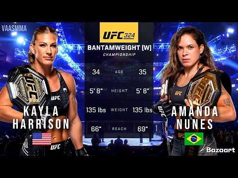 KAYLA HARRISON VS AMANDA NUNES FULL FIGHT UFC 324