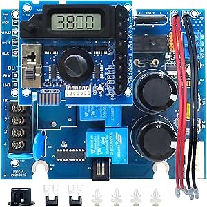 GLX-PCB-RITE Main Circuit Board & GLX-PCB-DSP Display Board，Fits The Hayward/Goldline Aqua Rite Saltwater Chlorinator，for Pool Chlorinators Replacement，Hayward aquarite Circuit Board