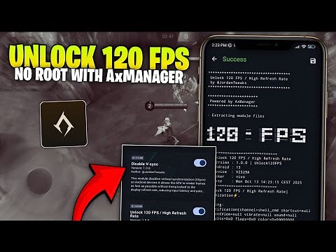 NEW Trick to Unlock 120 FPS on Android ⚡ No Root + AxManager Setup