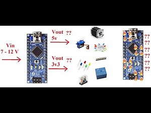 NANO.⚡⚡Como alimentar sensores, leds, motores, servos, etc.. desde el arduino.