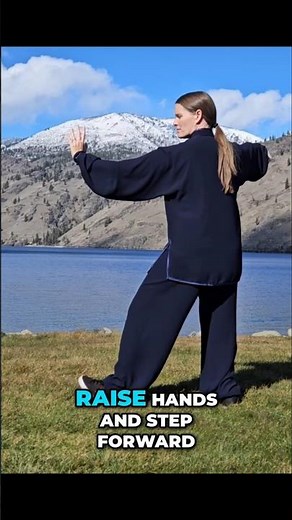 Practice Raise Hands and Step Forward through Brush Knee and Push - Yang Family Tai Chi