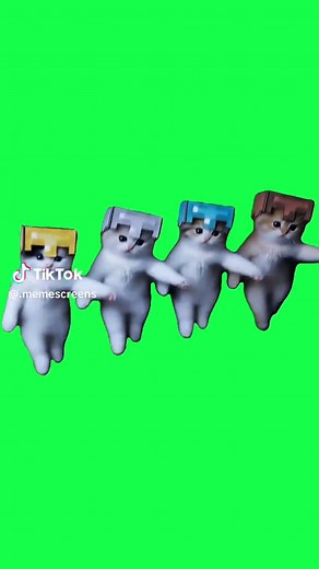 A chaotic green screen meme template of four cats in Minecraft armor dancing to Camelot by NLE Choppa — the trap/hip-hop banger that’s become a staple in meme edits and TikTok dance clips. Camelot was released as a single in 2019 and has strong street-anthem energy and a memorable hook that makes it perfect for rhythm-driven mashups and pet dance memes. Use this CapCut template to put your own photo or video under these armored, dancing cats and sync their moves to the beat of Camelot for a play