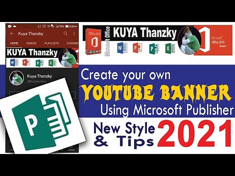 Create your own youtube banner using Microsoft Publisher