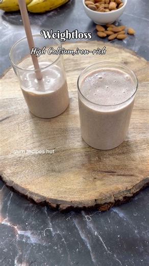 High calcium Smoothie(weightloss-friendly) #shorts #youtubeshorts #viral #healthy #ragi #trending