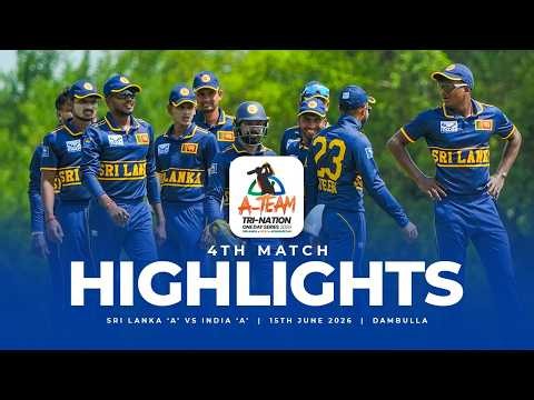 Full Match Highlights - Sri Lanka 'A' vs India 'A' | Super Over Thriller on Match 04 #SLvIND