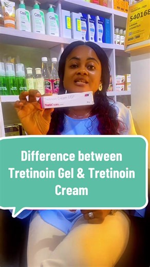 What is the difference between Tretinoin gel and Tretinoin cream? #skincaretips #skincare #skincareinibadan #skincarestoreinnigeria