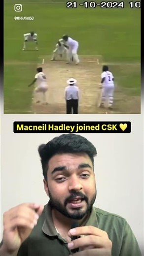 Macneil Hadley Joins Chennai Super Kings as Ramakrishna Ghosh’s Replacement #cskipl #csk