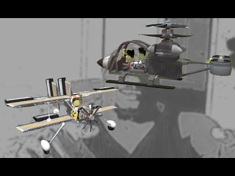 Kerbal Space Program | Rotor & Blade setup for Horizontal and Vertical Flight
