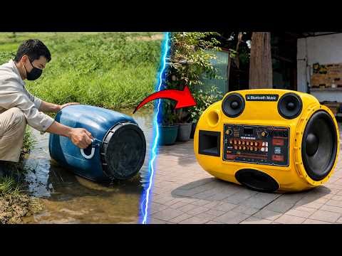 Billions Are Shocked By This Crazy Idea! Old Water Barrels Become Million-Dollar Bluetooth Speakers!
