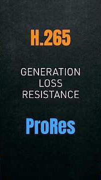 How LOSSY is H.265 (HEVC) v ProRes? #h265hevc #prores #iphone