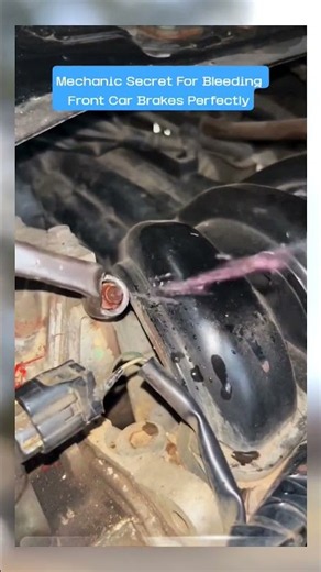 Mechanic Secret For Bleeding Front Car Brakes Perfectly #mechanic #tips #shorts