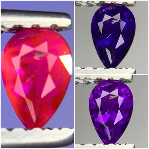 0.190 Carats Fluorescent Sharp Color Change Rare Hackmanite
