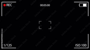 Recording screen interface overlay with alpha channel. 4K video