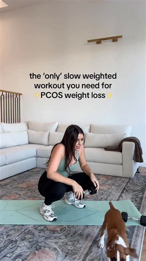 PCOS Weight Loss • Tallene Hacatoryan | Here’s a great PCOS workout you can do at home! 💪 If you want to start working out, but don’t know where to start, this slow, weighted... | Instagram