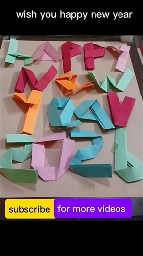 origami paper folding letters.easy try it.#papercraft #newyear