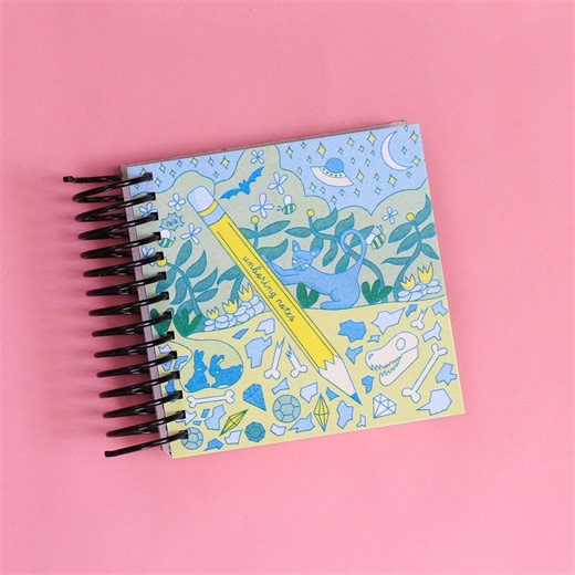 The Un-boring Notebook | Risograph Printed Creative Notebook for Doodling, Sketching & Brain Dumps - Etsy