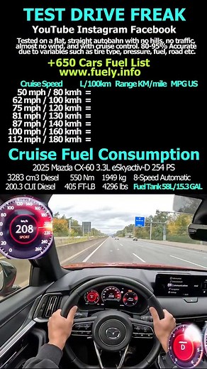 7.2K views · 406 reactions | 2025 Mazda CX-60 3.3L eSkyactiv-D 254 PS #mazda #cx60 #skyactivD #mazdacx60 #cx60diesel #diesel #pov | TEST DRIVE FREAK | Facebook