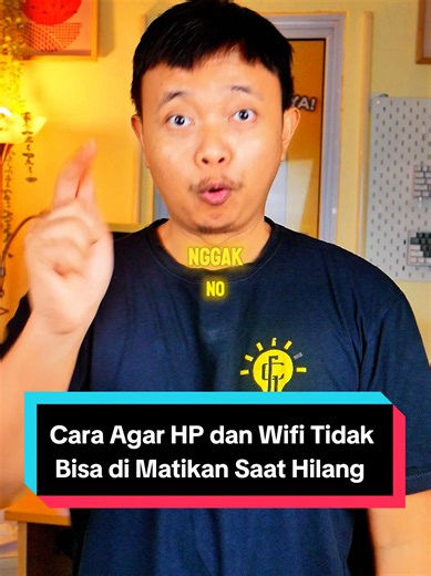 Tutorial cara agar hp dan wifi tidak bisa di matikan saat hilang #gimanacaranya #ginicaranya #ginicaranyaofficial #ginicaranyatutorial #brokuh