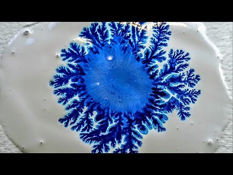 "3 DIFFERENT FRACTALS in 3 MINUTES" (acrylic pouring with alcohol ink effect) amazing relax video HD