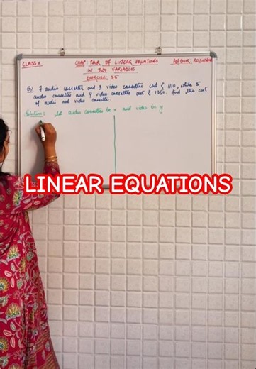 Linear Equations | Exercise 3.5 | Class X | RD Sharma