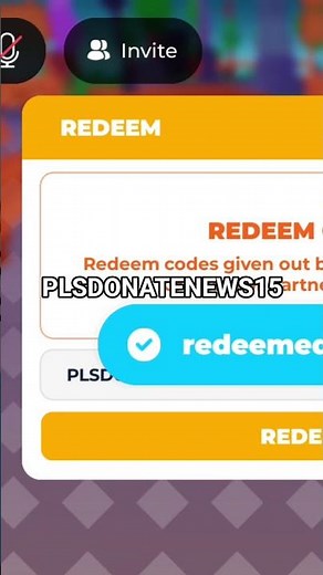 Pls donate codes #shorts #roblox #plsdonate