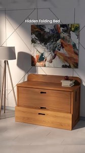 2.7M views · 13K reactions | Simple style wooden folding bed; great idea for office or study room✨•••• • #MechanicalDesign #foldablebed #hiddenbed #sparebedroom #guestbedroom #studyroom | Tiffany Design Studio | Facebook