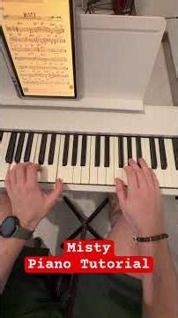 Misty - piano tutorial #piano #pianotutorial #pianolessons #jazz #misty