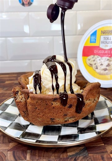 Edible cookie bowl 🍪 #satisfying #recipe | Bowl Recipes