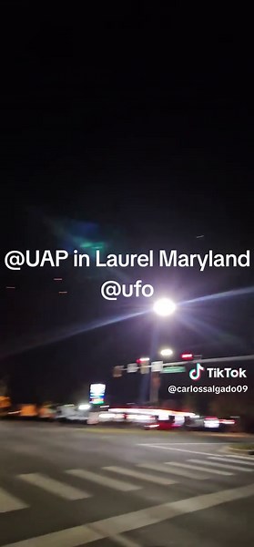 Unidentified Aerial Phenomena Observed in Laurel Maryland