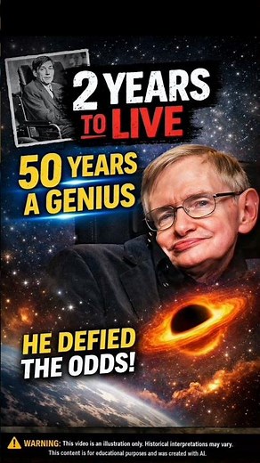 Doctors Gave Him 2 Years to Live… He Changed Science Forever #stephenhawking
