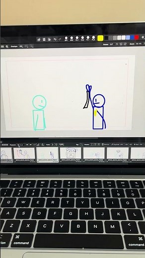 Computer animation stickman
