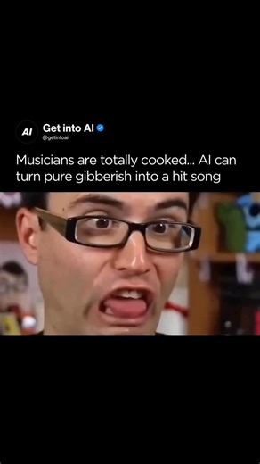 Artificial Intelligence | AI on Instagram: "YouTuber Steve Terreberry challenged an AI music generator by inputting completely random, meaningless syllables like “Vui,” “Zuk,” “Zix,” and “Isugaku”, lacking any structure, language, or songwriting logic that a human could use. The AI transformed this gibberish into coherent lyrics, selected a “thrash punk power metal” style, and produced a full track resembling a professional anime theme song, complete with catchy phrasing and instrumentation.​ Te