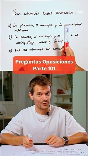 Preguntas de Oposiciones (Parte 101) es una mnemotecnia