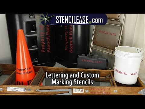 Using Lettering Stencils to Mark Surfaces