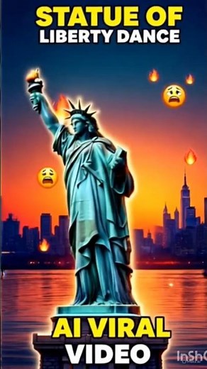 Statue of Liberty AI Dance Video | Viral Dancing Liberty