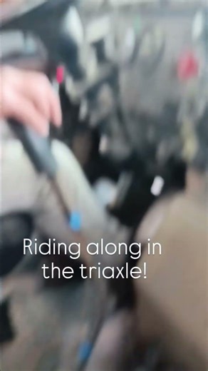 Riding in the International Paystar 5000 triaxle! Summer time throwback! #truck #farming #triaxle