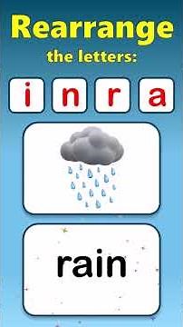 Word Scramble for Kids | Easy Unscramble Words Activity for Preschool & Kindergarten