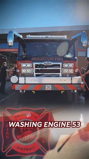 At Station 52, our crews took some time to give Engine 53 a well-deserved wash. Keeping our apparatus clean isn’t just about looks; it’s about pride, maintenance, and readiness to serve the Brighton community at a moment’s notice. #BrightonFireRescue | Brighton Fire Rescue