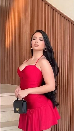 Amazing short red dress for weekend style #fashion #beauty #dress