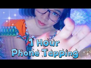 ASMR 1 Hour Layered Phone Tapping For Sleep ✨ Hypnotic Visuals, No Talking (Looped)