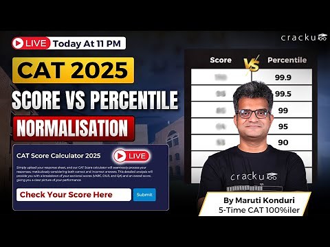 CAT 2025 Scaling & Normalisation Explained | Score vs Percentile Insights Explained by Maruti Sir