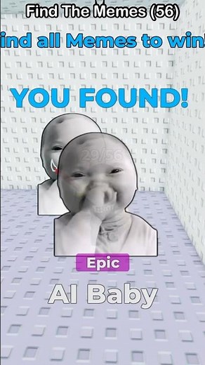 AI Baby - Find The Memes (56) laughing baby meme #roblox #meme #findthememe