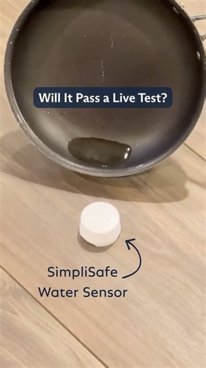 SimpliSafe Home Security on Instagram: "Water damage is one of the most expensive home disasters, so @winni.designs tested this in real time.💦 The moment the SimpliSafe Water Sensor detected, a notification was immediately sent to their phone. No edits. No tricks. Just proof. Protect your home before damage starts. #smarthome #homeprotection #homeowner #gadgets #diy"