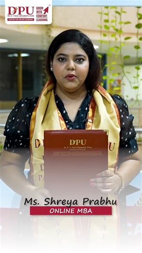 Shreya Prabhu, a Sales Operation Analyst at Tech Mahindra, recently received her MBA degree from