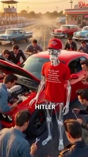 1950s Drag Race Invaded by a Hellcat Demon – Total Domination!